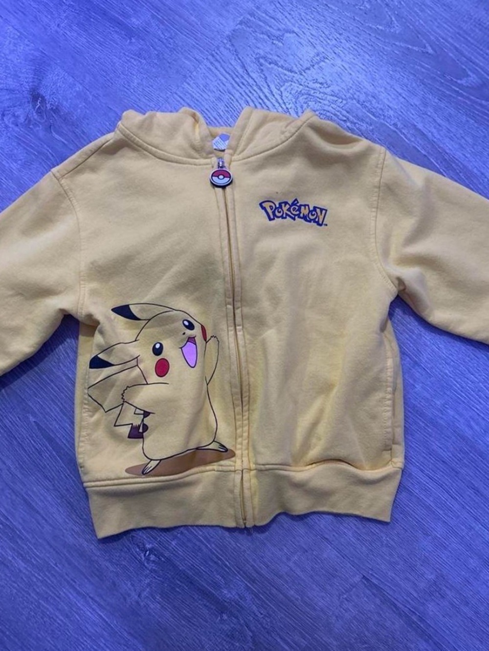Pokemon Yellow Pikachu Kids Hoodie Jacket